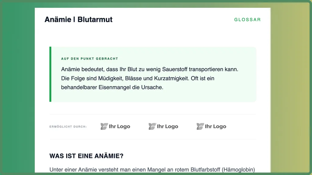 Glossarpate Rahmen